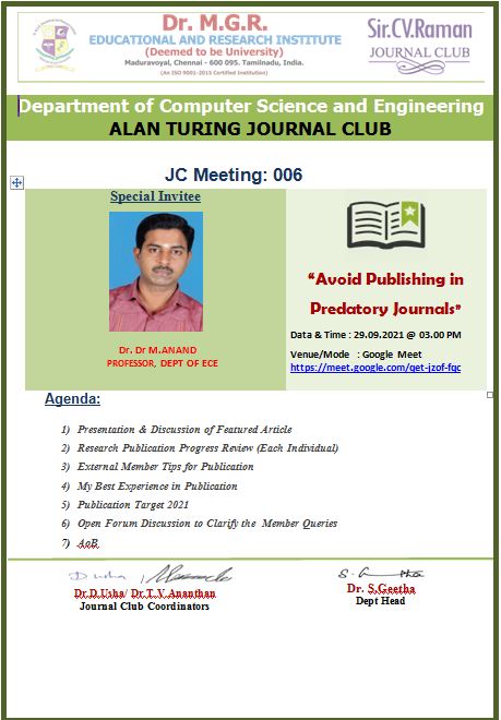 Alan Turing Journal Club