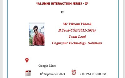 “Alumni Interaction Series – X” by the Department of Computer Science and Engineering