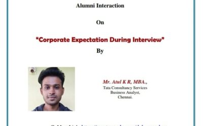 Alumni Interaction on “Corporate Expectation during Interview” by the Faculty of Management Studies