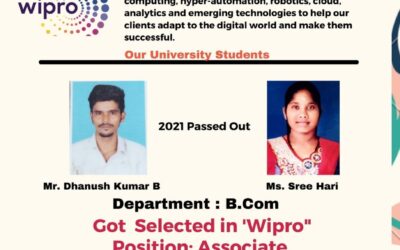 Announcement from Department of Placement & Training