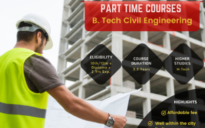 Admissions Open for Part Time BTech Civil Engineering
