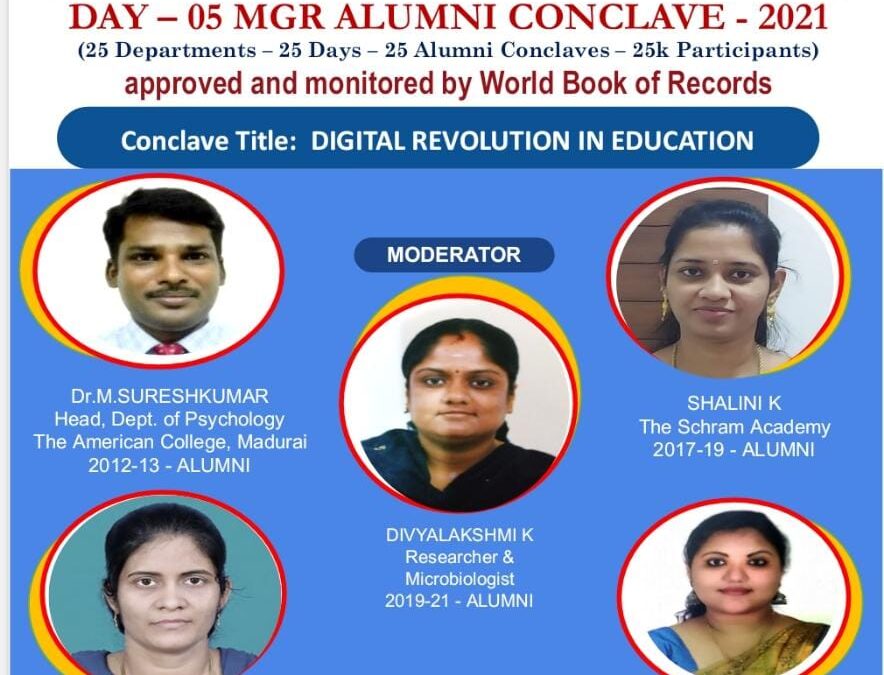 Day-05 MGR Alumni Conclave 2021