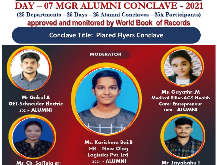 Day 7 MGR Alumni Conclave 2021