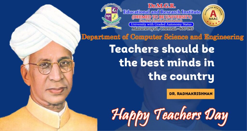 Department of Computer Science and Engineering - Happy Teachers Day