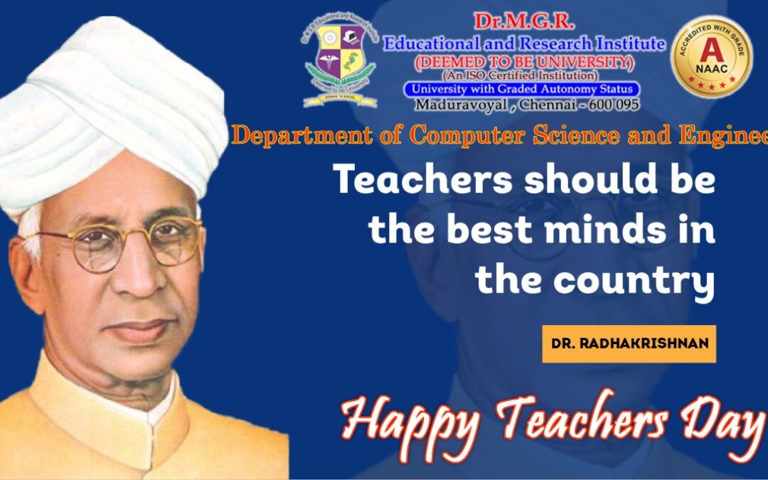 Department of Computer Science and Engineering Wishes a Happy Teachers Day