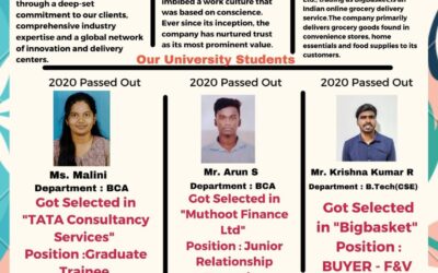 Department of Placement and Training 2021 passed out