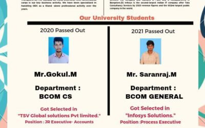 Department of Placement & Training – 2021 Passed Out Students