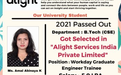 Department of Placement & Training – 2021 passed out students
