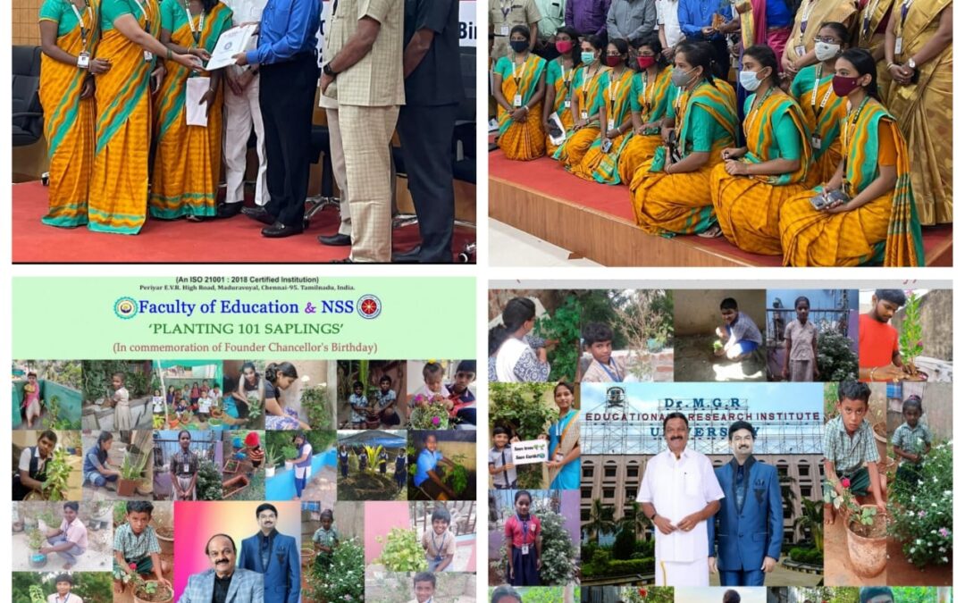 Event report of “Planting 101 Saplings” in commemoration of Founder Chancellor’s Birthday celebration by the Faculty of Education