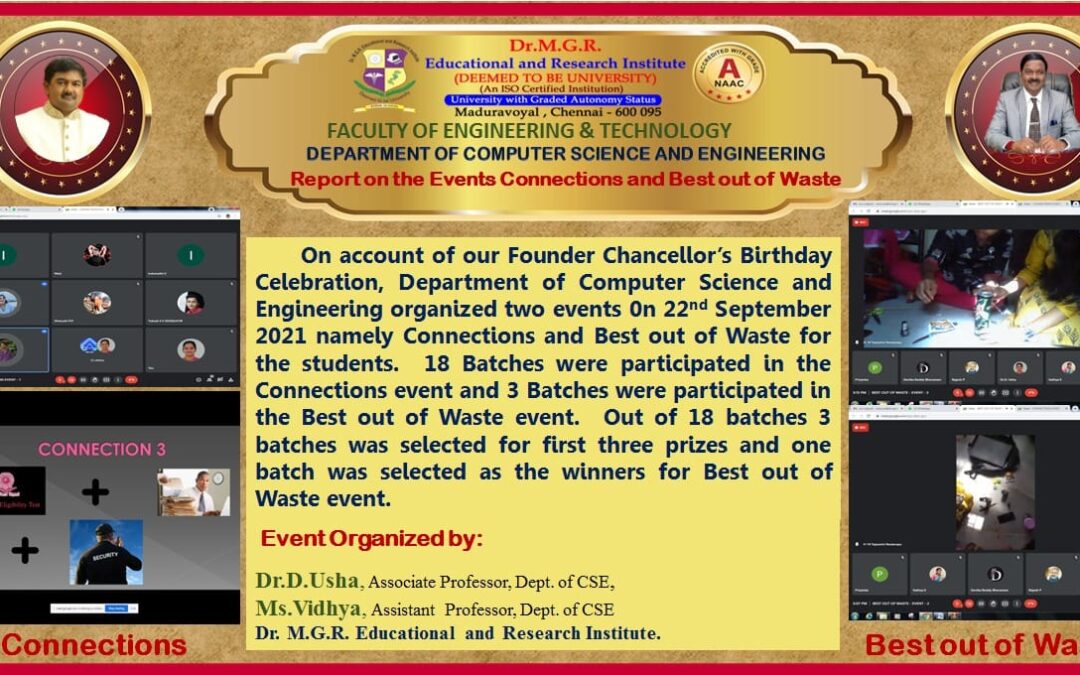 Events for Students by the Department of Computer Science & Engineering