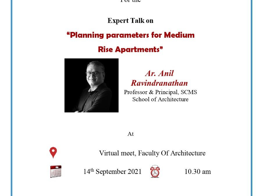 Expert Talk on Planning Parameters for Medium Rise Apartments