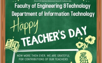 Faculty of Engineering and Technology – Happy Teachers Day wishes to all.