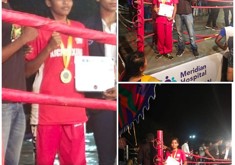 Gold medal in State Level Kick Boxing championship !!!