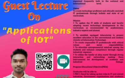 Guest Lecture on “Application of IOT” by the Department of Information Technology