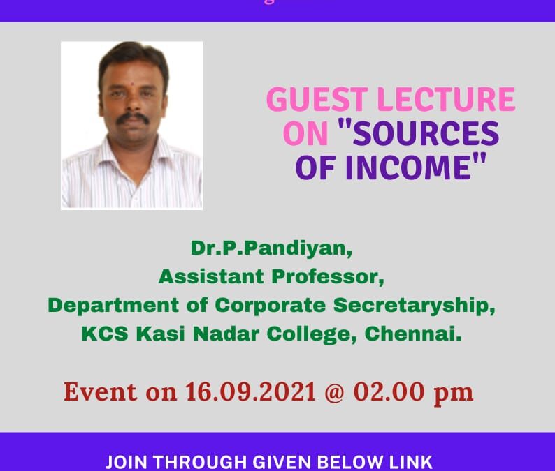 Guest Lecture on Sources of Income