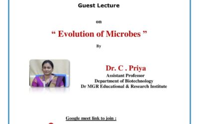 Guest lecture on “Evolution of Microbes”