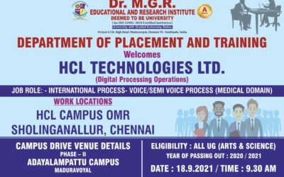 HCL Technologies Ltd are Recruiting