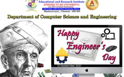 Happy Engineers Day by Department of Computer Science & Engineering