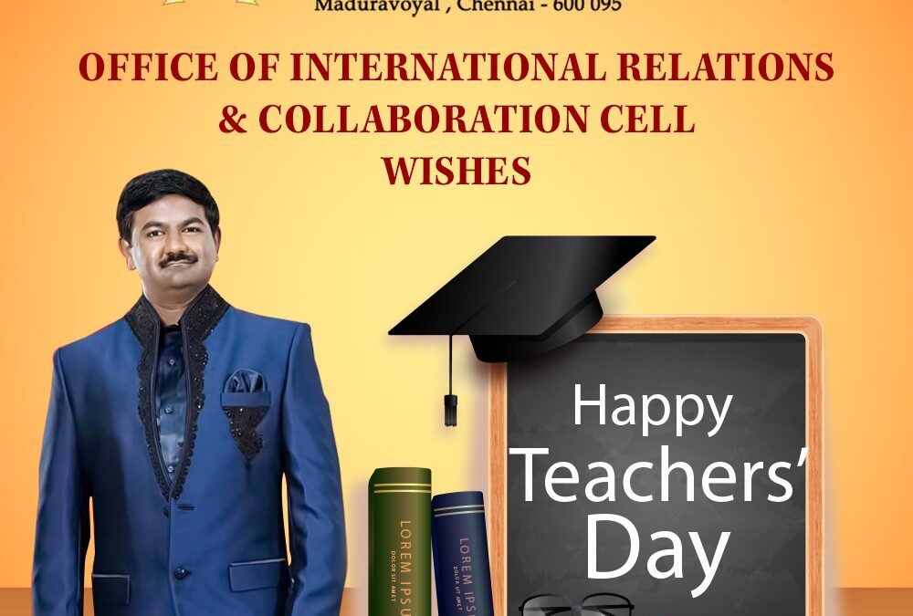 International Relations & Collaboration Cell Wishes a Happy Teachers Day