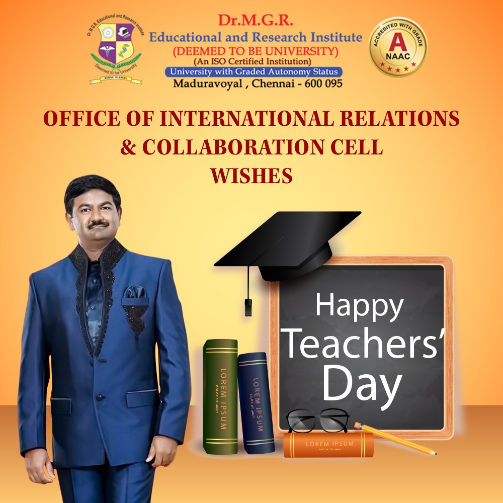 International Relations & Collaboration Cell Wishes a Happy Teachers Day