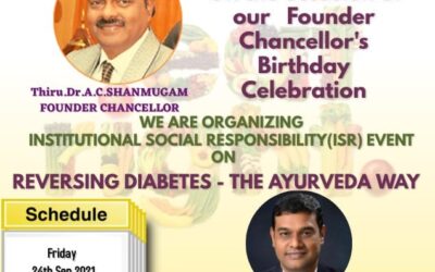 INSTITUTIONAL SOCIAL RESPONSIBILITY (ISR) EVENT on “REVERSING DIABETES – THE AYURVEDA WAY” by the Department of Information Technology