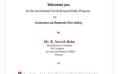 “Awareness on Domestic Fire Safety” for Students and Faculty members by the Department of EEE
