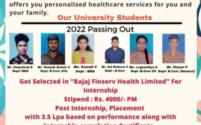Bajaj Finserv Health Limited has recruited 12 of our students for internship – Industry Institute Planning Cell (IIPC)