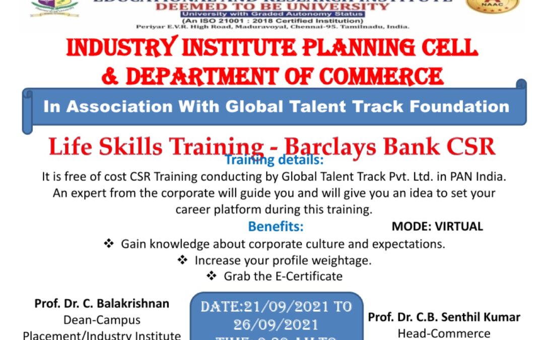 “Life Skills Training” – Barclays Bank CSR