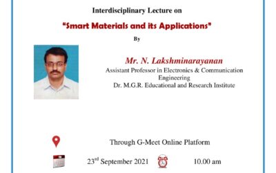 Interdisciplinary Lecture on Smart Materials and its Application