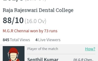 MGR Chennai won by 73 runs