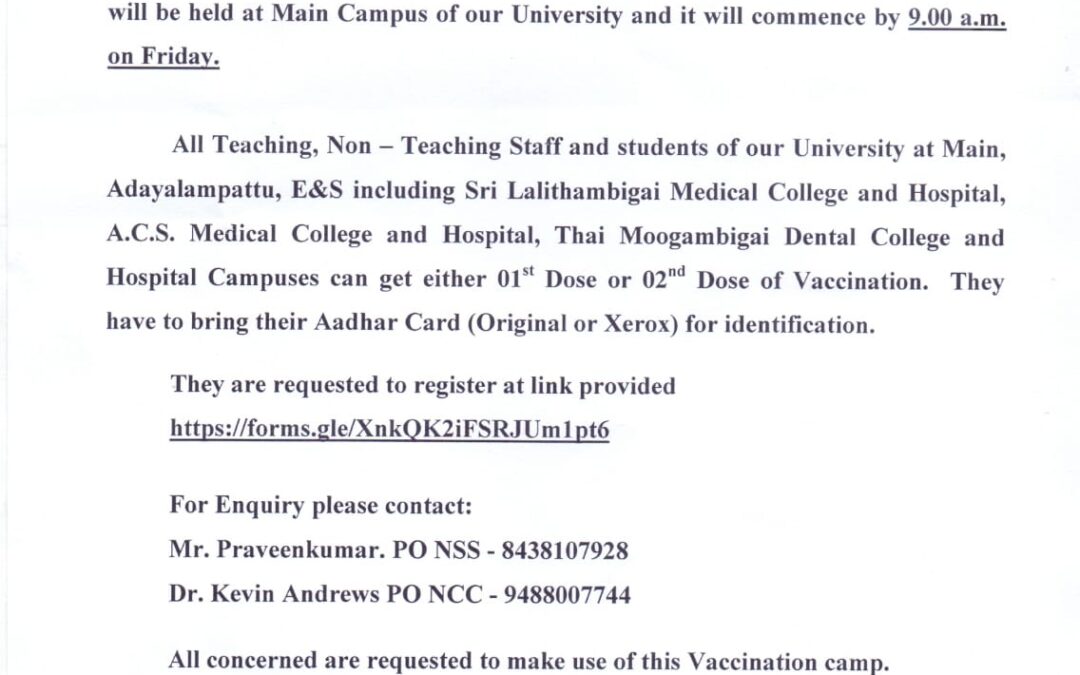 Mega Vaccination Camp