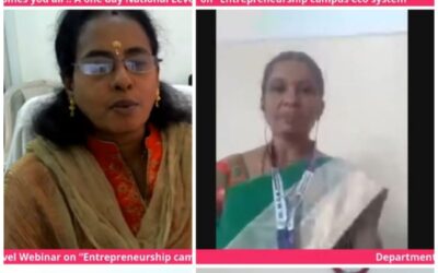 National level webinar on “Entrepreneurship campus Ecosystem” by the Department of Chemistry