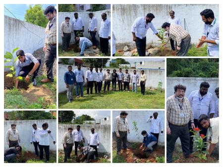 Plantation campaign on behalf of Founder Chancellor’s Birthday Celebration by Department of Mechanical Engineering associated with NSS