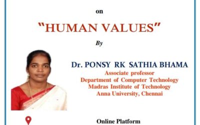 Professional Society Talk on Human Values