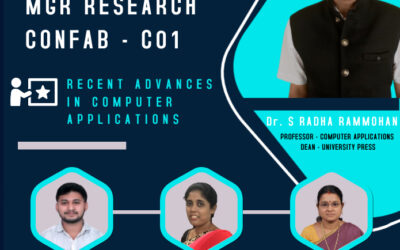 “Recent Advances in Computer Applications”- MGR RESEARCH CONFAB – C01 by Sir C.V. Raman Journal Club