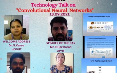 Technology Talk on “Convolutional Neural Network” by Department of Information Technology