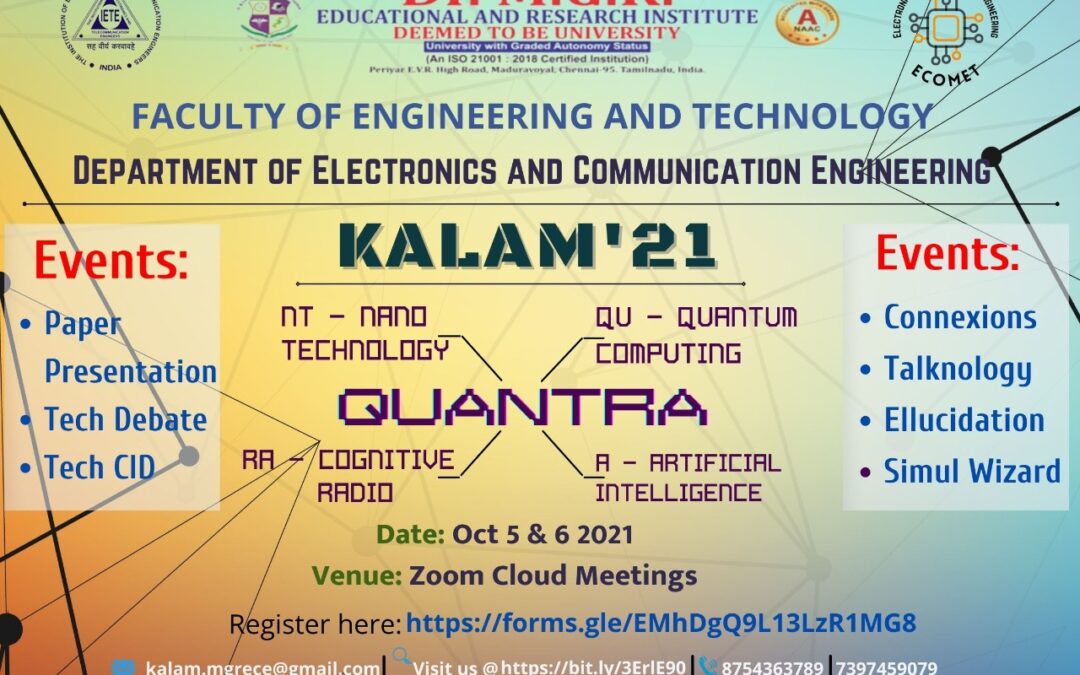 18th National Level Symposium Kalam’21