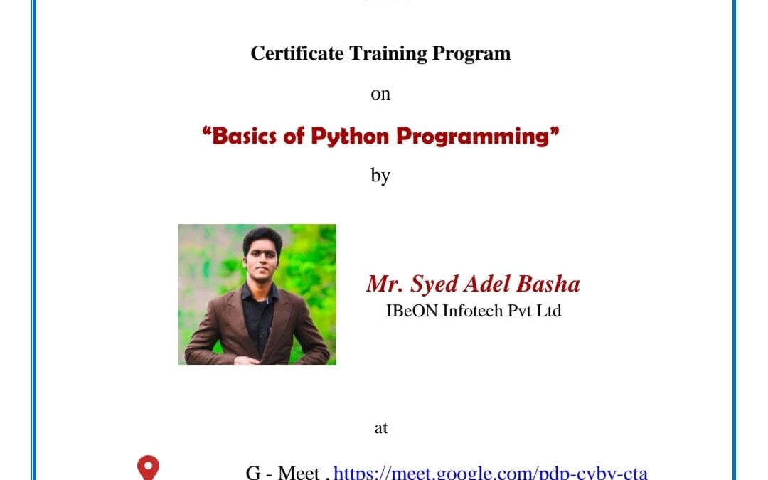 Basics of Python Programming