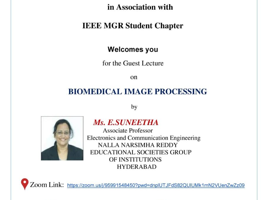 Guest Lecture on Biomedical Image Processing