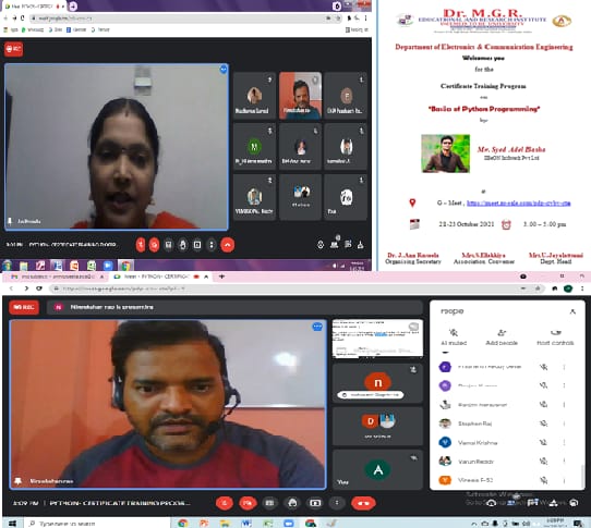 Certificate Training Program on ‘Basics of Python Programming’