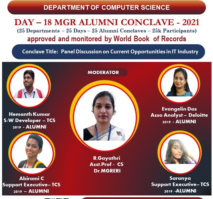 Day 18 MGR Alumni Conclave 2021