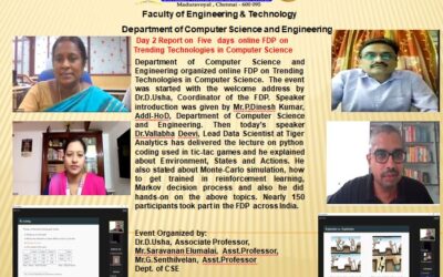 Day 2 Report on Five Days online FDP on Trending Technologies in Computer Science