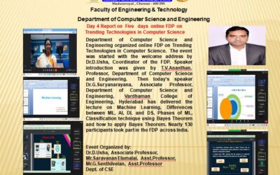 Day 4 Report on Five Days online FDP on Trending Technologies in Computer Science
