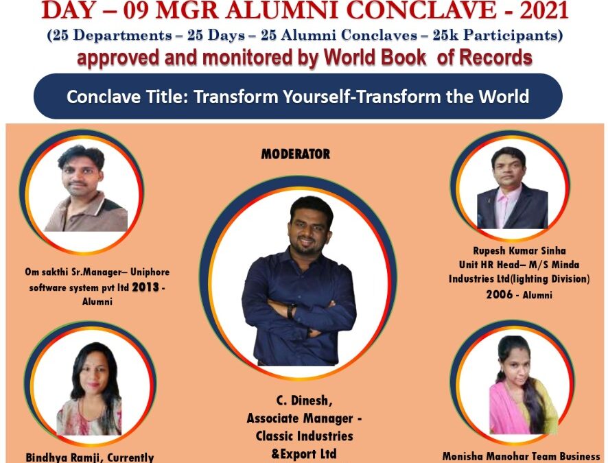 Day 9-MGR Alumni Conclave-2021