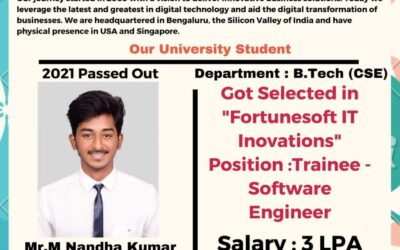 Department of Placement & Training 2021 Passed Out