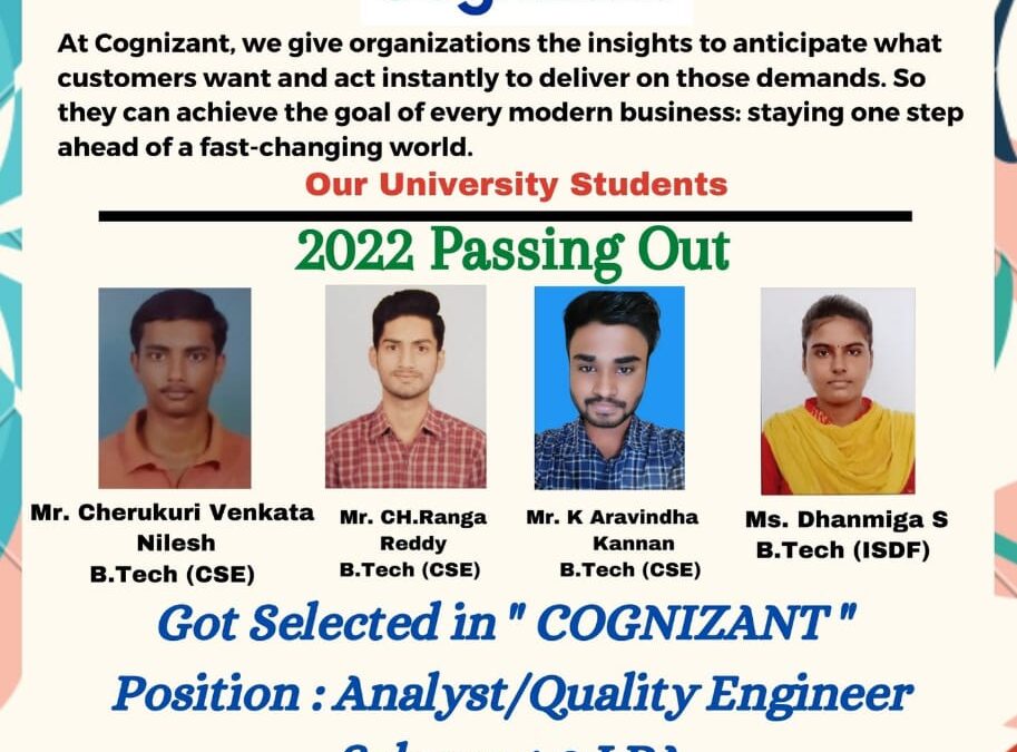 Department of Placement & Training 2022 Passing Out