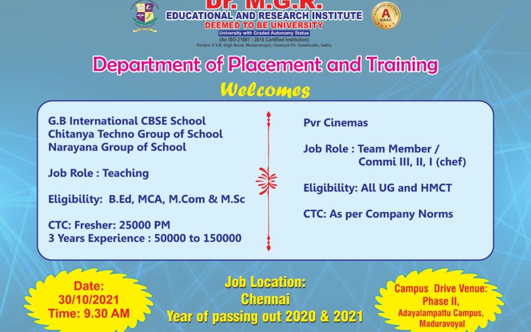 Department of Placement & Training
