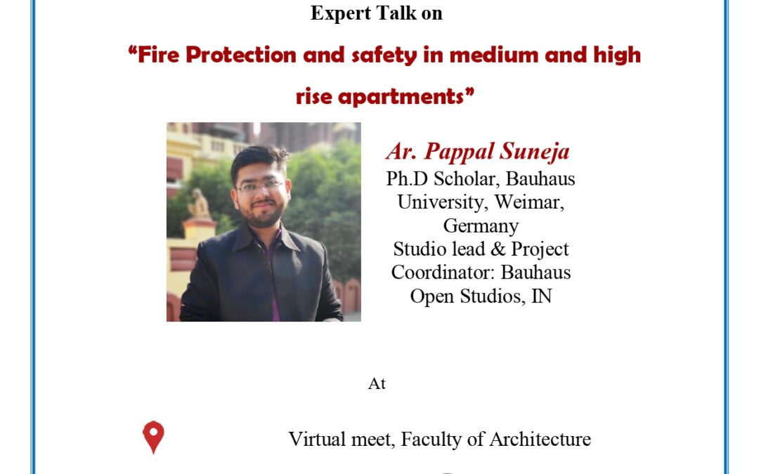 Expert talk on Fire Protection and safety in medium and high rise apartments