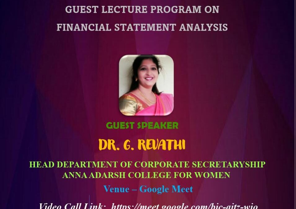 Guest Lecture Program on Financial Statement Analysis