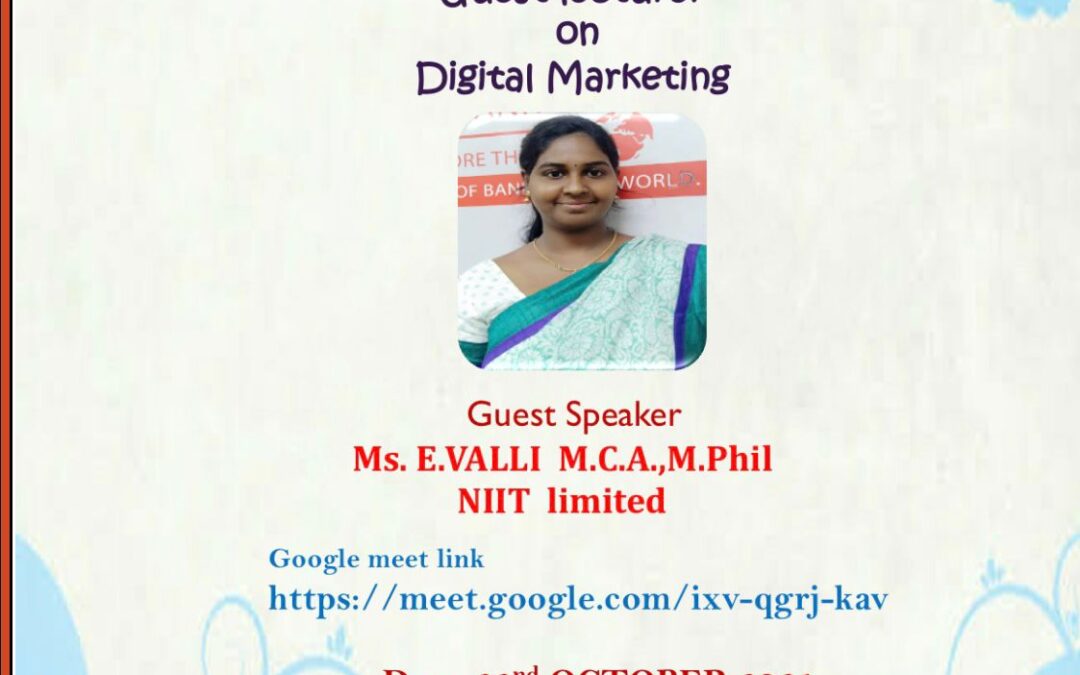 Guest Lecture on Digital Marketing